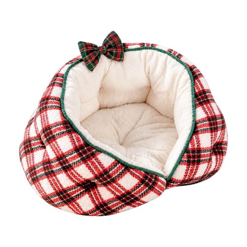 Semi enclosed pet bed with - semi-enclosed,