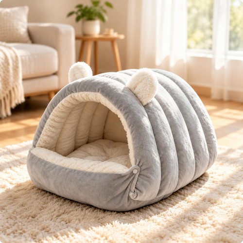 Semi enclosed pet burrow - semi-enclosed,