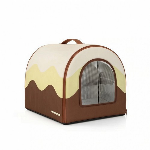 Enclosed pet bed - pet, soft-sided