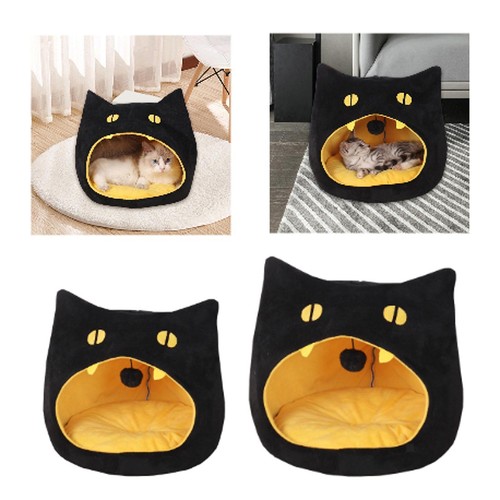 Semi enclosed pet cat nest - nest, dog