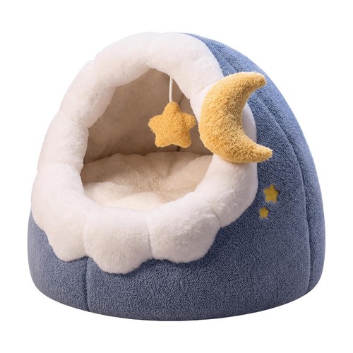 Semi enclosed cat bed - bed, with