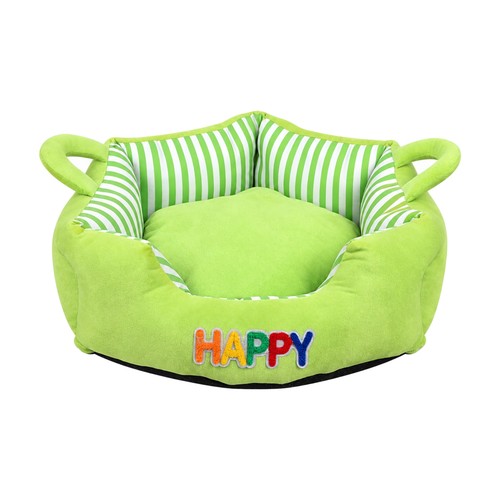 Pet bed with removable cushion - with,