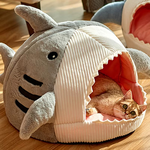 Enclosed warm cat bed pet - bed,