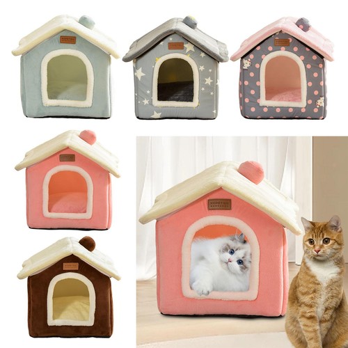 Cat bed semi enclosed - cat,