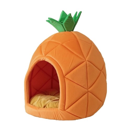 Pineapple cat house bed - pineapple,