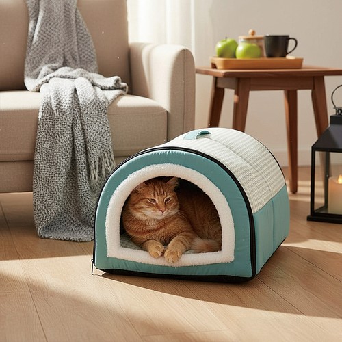 Large winter cat bed - cat,