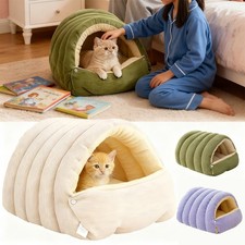 Cat Cave Winter Warm Plush Bed