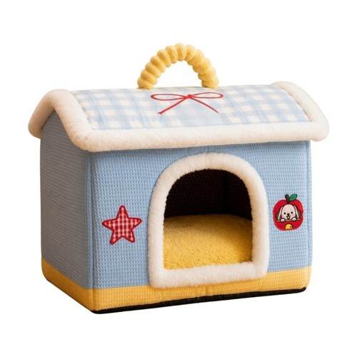 Dog house bed with - house,