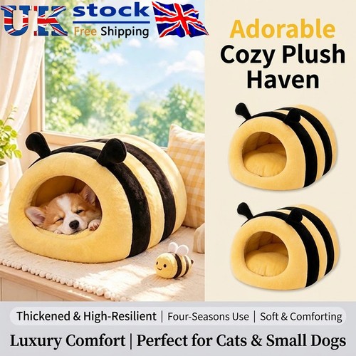 Cute bee indoor cat cave - bee,