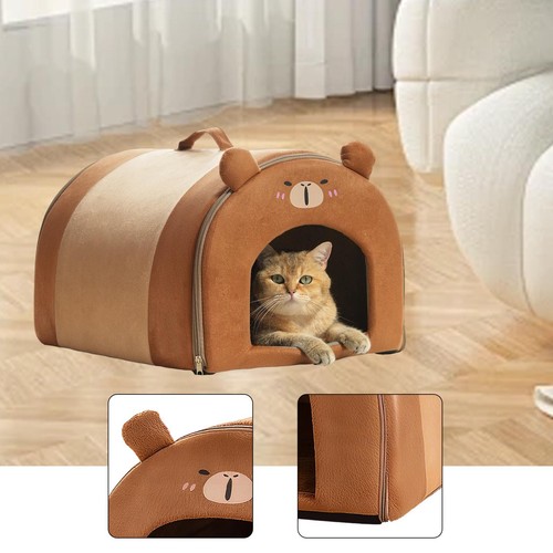 Cat bed house enclosed kennel - cat,