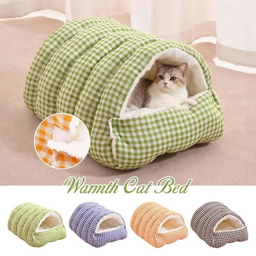 Winter warm enclosed pet bed - winter,