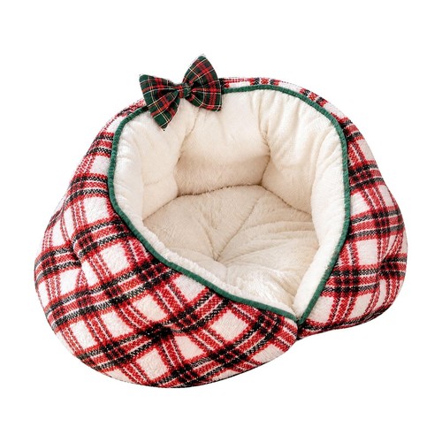 Padded semi enclosed pet bed - semi-enclosed,