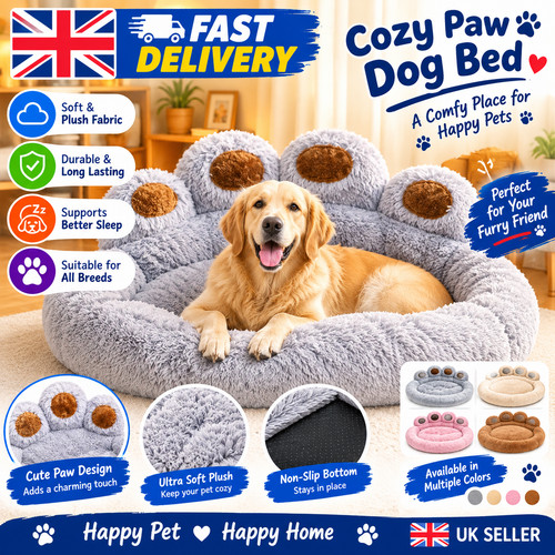 Fluffy warm dog bed - fluffy,