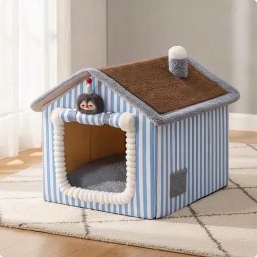 Semi enclosed pet house bed - pet,