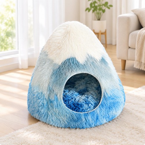 Hooded pet bed - bed, fleece