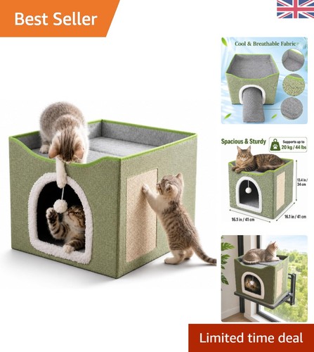 Stylish foldable cat bed with - stylish,