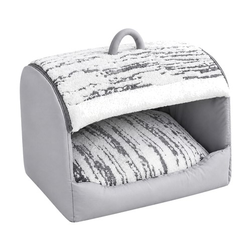 Semi enclosed dog bed - dog,