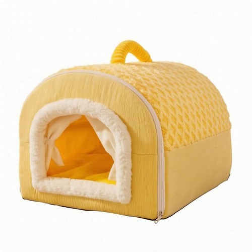 Semi enclosed pet cave - cave, bed